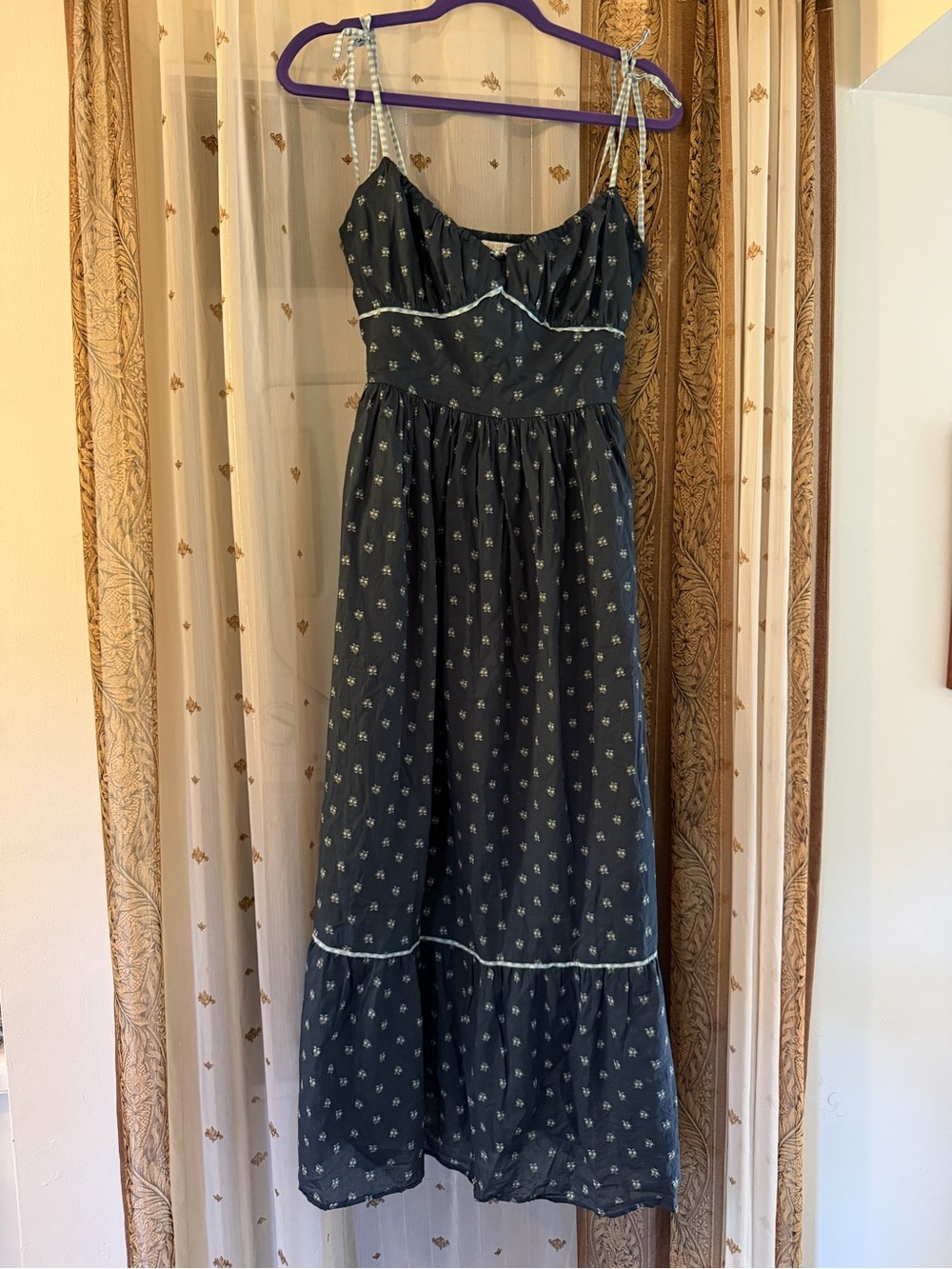 Christy Dawn Antara Dress - Blueberry Dot - size small